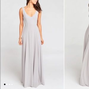 NWOT show me your mumu jenn maxi dress Dove Grey
